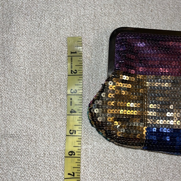 ALDO Sequin Colorful Statement Holiday New Years Eve Clutch - Picture 3 of 6